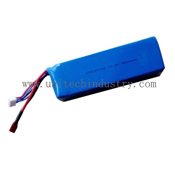 High quality drone lipo battery pack 10C continues discharge 5600mAh 14.8V