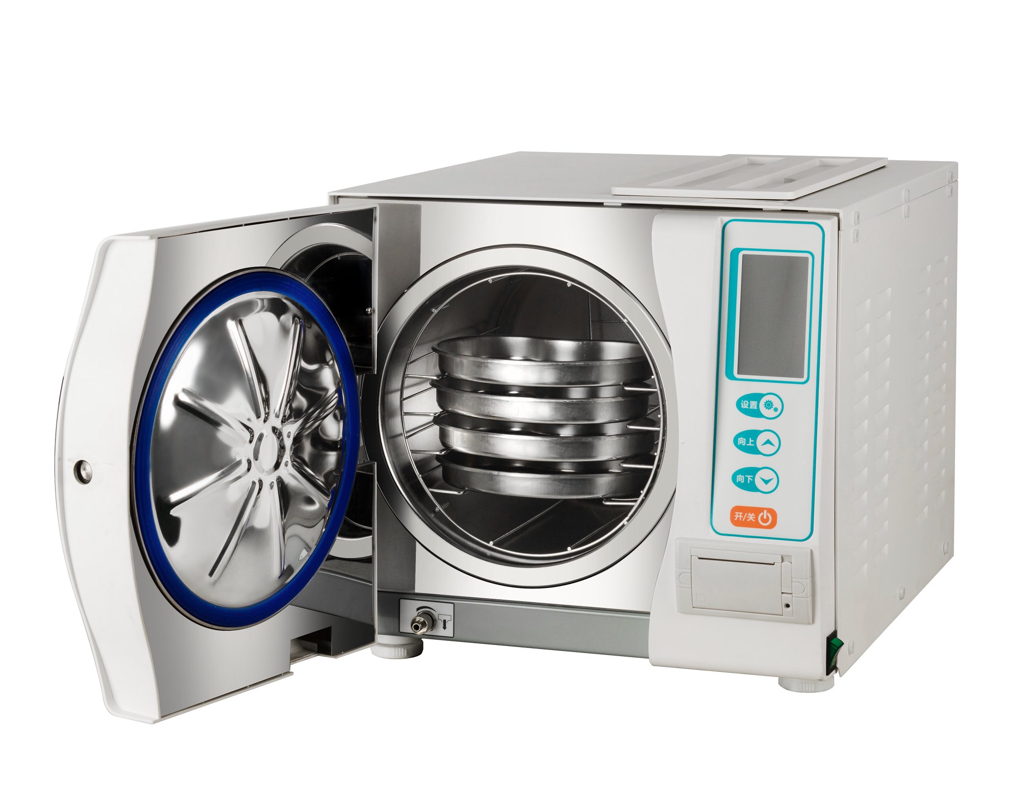 全自动打印式三次脉动真空压力蒸汽灭菌器 18l打印日期参数