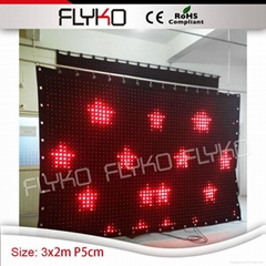 led video curtain stage backdrop