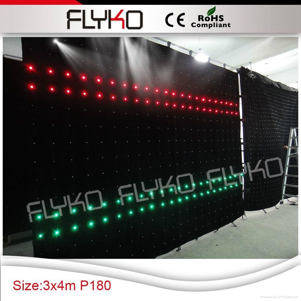 music studio equipment led background stage curtain FK3418 music