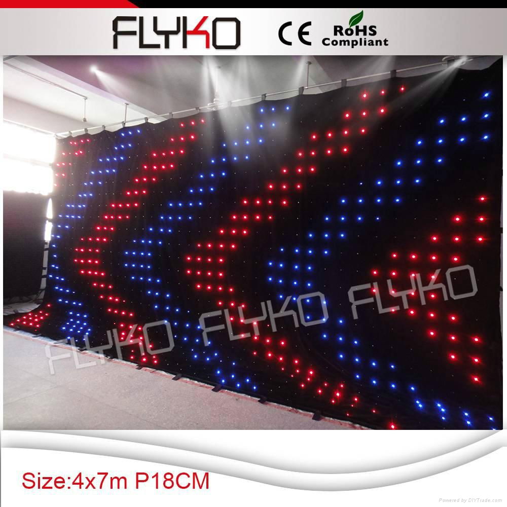 Free shipping indoor led stage curtain 2