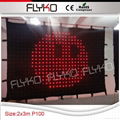 Free shipping 2mtrx3mtr led video curtain 