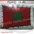 Free shipping 2mtrx3mtr led video curtain 