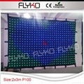Free shipping 2mtrx3mtr led video curtain  4