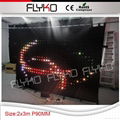 Free shipping indoor p9 led stage background curtain