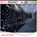 Flyko stage free shipping fireproof cloth led white star cloth