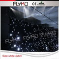 Flyko stage free shipping fireproof cloth led white star cloth