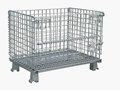 Wire mesh container cage pallet