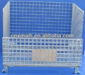 Metal collapsible galvanized garbage container 1