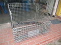 Collapsible stacking wire baskets 2