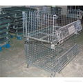 Collapsible stacking wire baskets 5