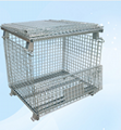 Stacking wire mesh containers