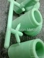 Four cavities PPR fittings mould with brass 3