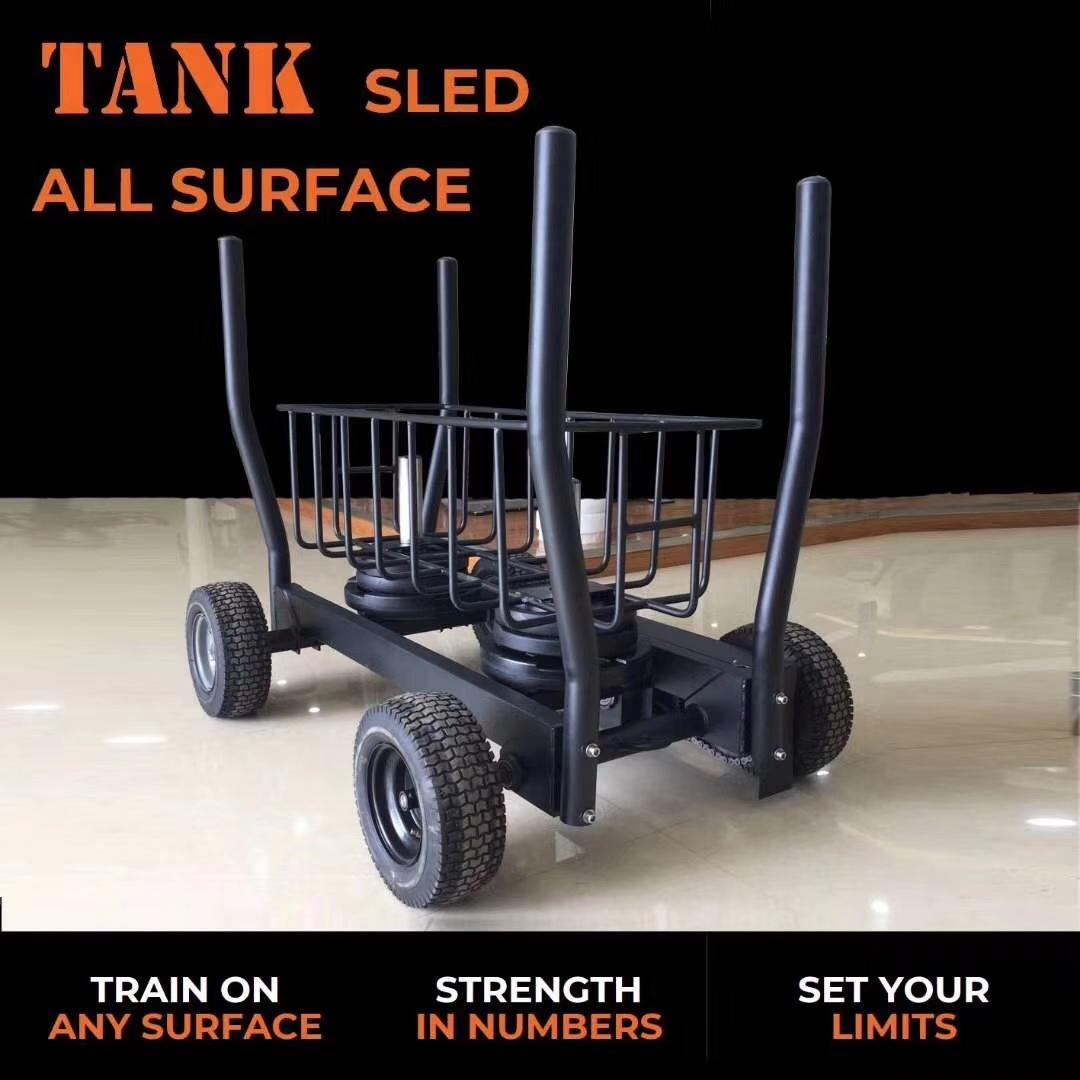 New Cheaper Strength Training Tank Sled Machine with Wheels for Gym equipment 3