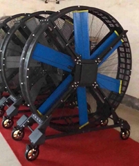 Big Industrial Mobile Fan on Floor for Gym