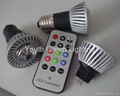 Indoor 3W 5W 7W 9W 10W 12W 15W 18W Dimmable RGB LED Spot light E27/GU10/MR16 4