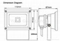 High bright 10W LED Flood Light IP65 for Outdoor Use 2