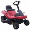 Gasoline powered lawn mower and Seated