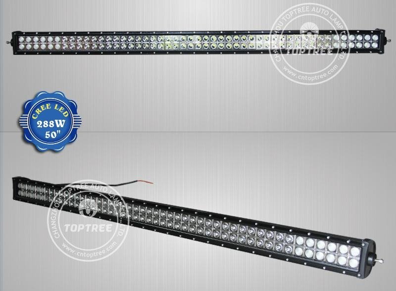 50'' 288w off road led light bar led offroad light bar 4x4 truck light bar  3