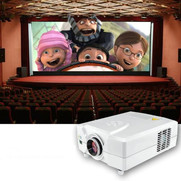 multimedia video projector 2200lumens with hdmi&usb&tv tuner 4