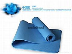 eco-friendly TPE yoga mat with singal  color in 8mm