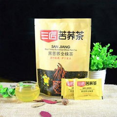 三匠黑苦蕎全株茶80克袋裝四川大涼山黑苦蕎麥茶花草