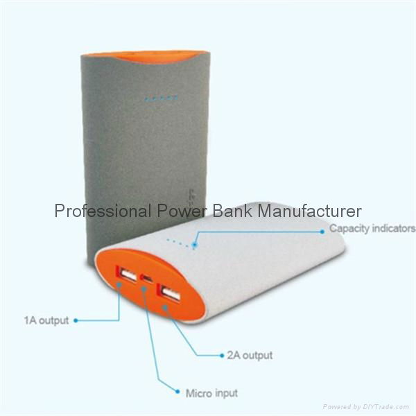 portable external mobile phone battery charger power bank 10000mah 3