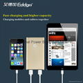 aluminum ultra slim 10000mah portable external mobile charger power bank 4