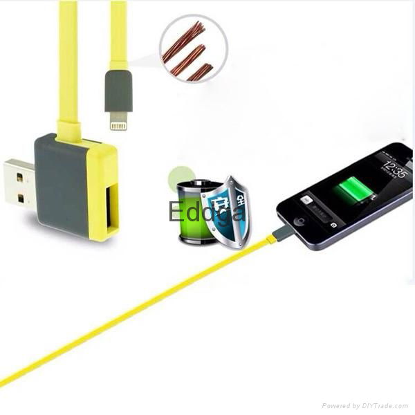 colorful fast charging flat dual 2 usb ports micro USB cable 4