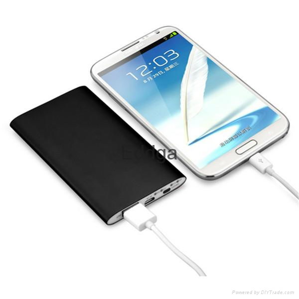 4000mah super slim aluminum alloy universal portable charger mobile power bank 5