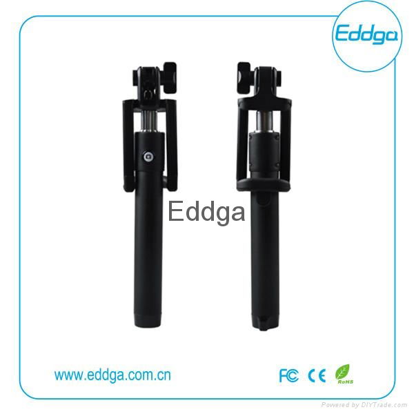 mini portable extendable flexible cable take pole monopod selfie stick