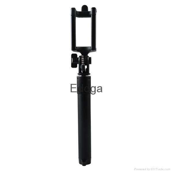 mini portable extendable flexible cable take pole monopod selfie stick 2