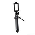 mini portable extendable flexible cable take pole monopod selfie stick 5