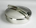 Sanitary stainless steel round kettle manhole cover 