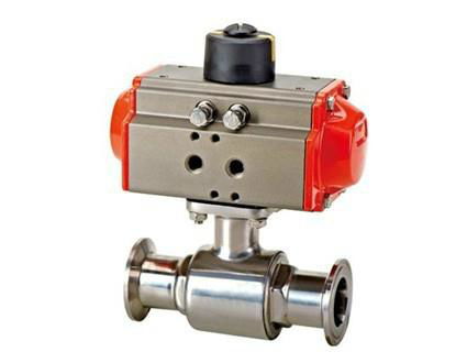 Sanitary Ball Valve with Pneumatic Actuator