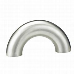 Sanitary stainless steel welding elbow 180 degree DIN standard
