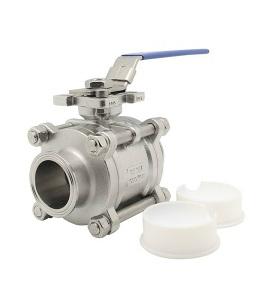 Sanitary SS Tri Clamp Manual Encapsulated Ball Valve PTFE  2