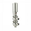 Sanitary 316 Stainless Steel Flow Divert Seat Valve Butt Welded Ends