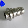 Sanitary Stainless Steel Crimp Stem Clamp End x Hose Shank