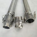 Stainless Steel Medium-Pressure Water Hose with Cam-and-Groove Socket and Plug