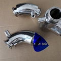 Sanitary Tri Clamp Fully Jacketed Elbows Stainless Steel 304 316L