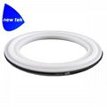 PTFE Envelope Tri-Clamp Gaskets with Viton Filler