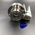 Sanitary Stainless Steel Manual Butterfly Valve Multi Position Handle