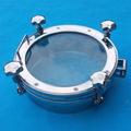 Santiary Pressure Top Sight Glass Round Tank Manhole Cover SS304 SS316