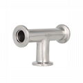 Stainless Steel KF Tee Vacuum Fittings ISO-KF Flange 