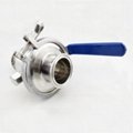 Sanitary Staless Steel Tri Clamp Manual Ball Valve with Discharge Port