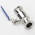 Sanitary Stainless Steel Tri Clamp Manual Ball Valve