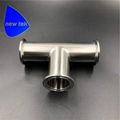 Sanitary Fitting Stainless Steel Clamp Tee