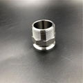 Sanitary Clamp to BSP Male Threaded Adapter Stainless Steel