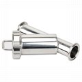 Sanitary Clamp Y Type Strainer Stainless Steel ANSI304